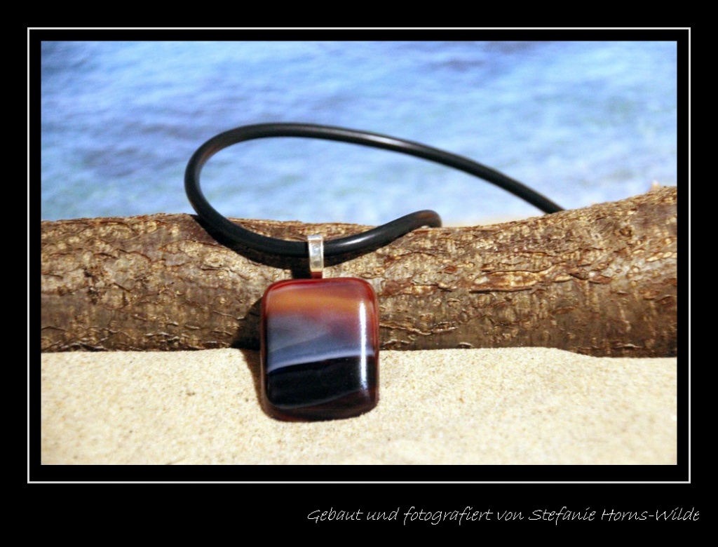Fusingglas Anhänger "Sunset"